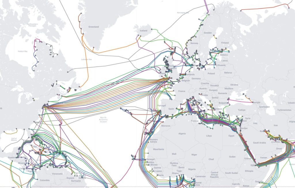 Undersea cables world