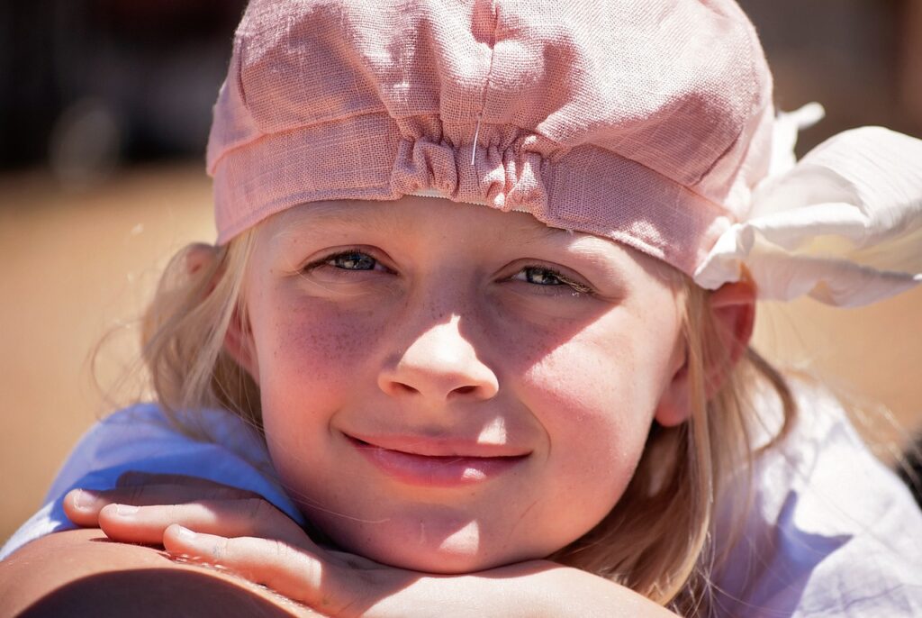 girl, face, portrait