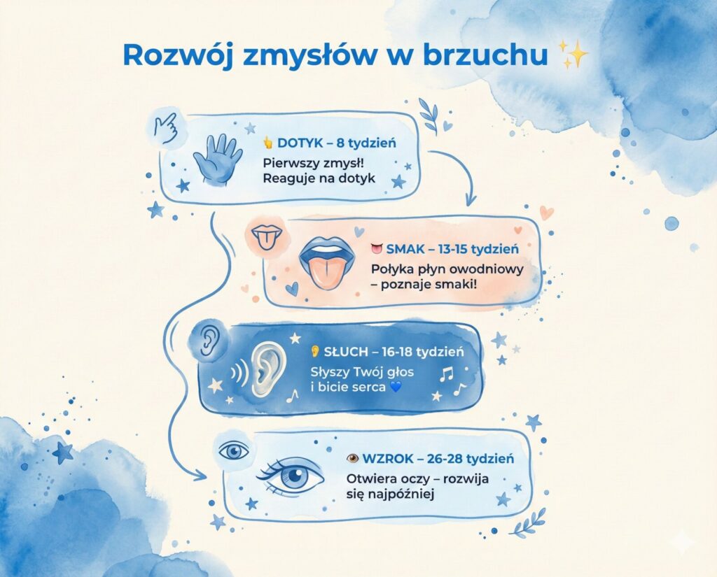 rozwoj zmyslow w brzuchu