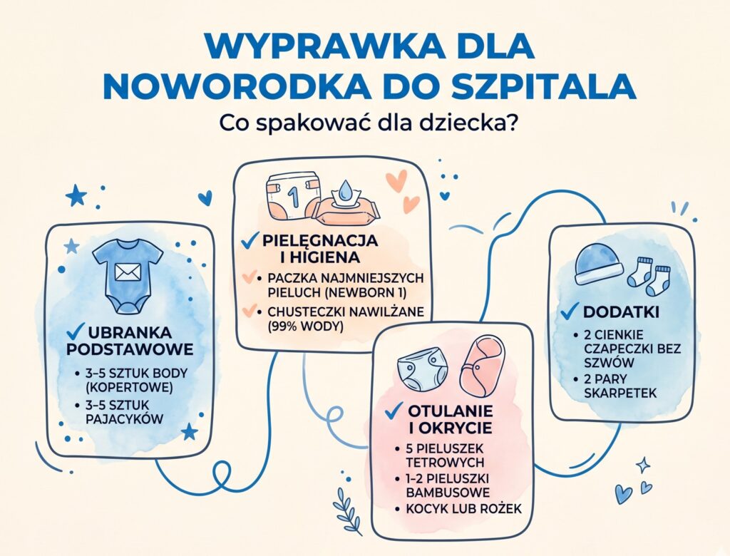 co spakować dla dziecka do szpitala