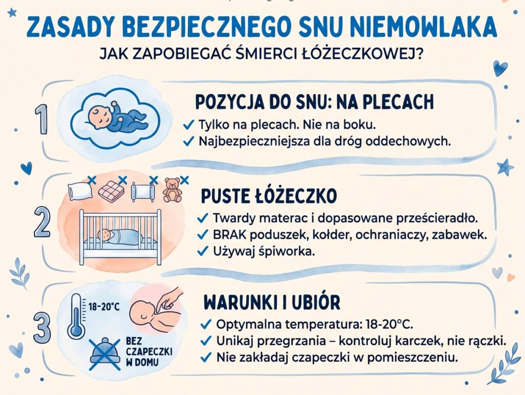 jak zapobiegać śmierci łóżeczkowej