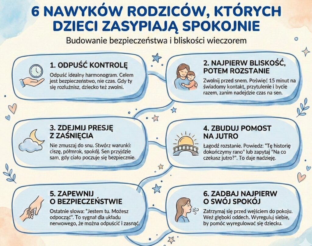 6 nawykow rodzicow ktorych dzieci zasypiaja spokojnie
