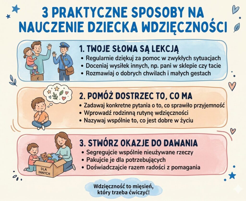 jak nauczyc dziecko wdziecznosci