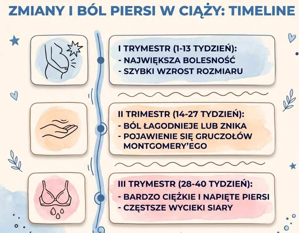ból piersi w ciąży
