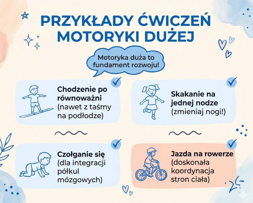 cwiczenia motoryki duzej