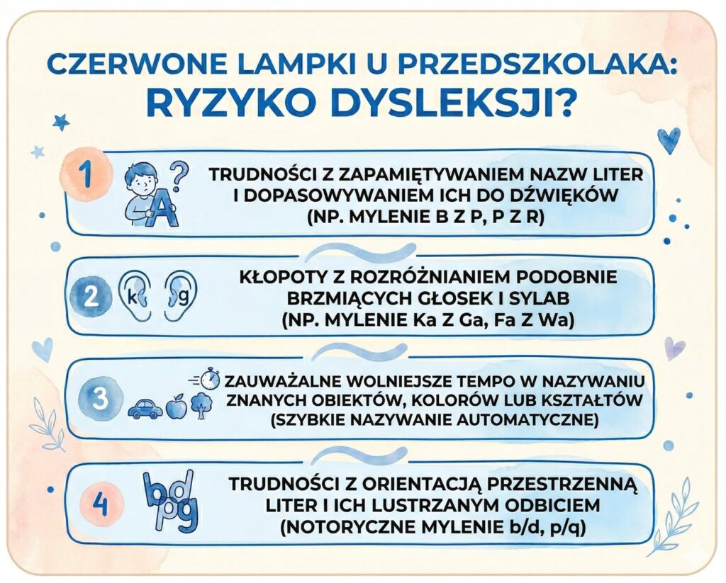dysleksja u przedszkolaka