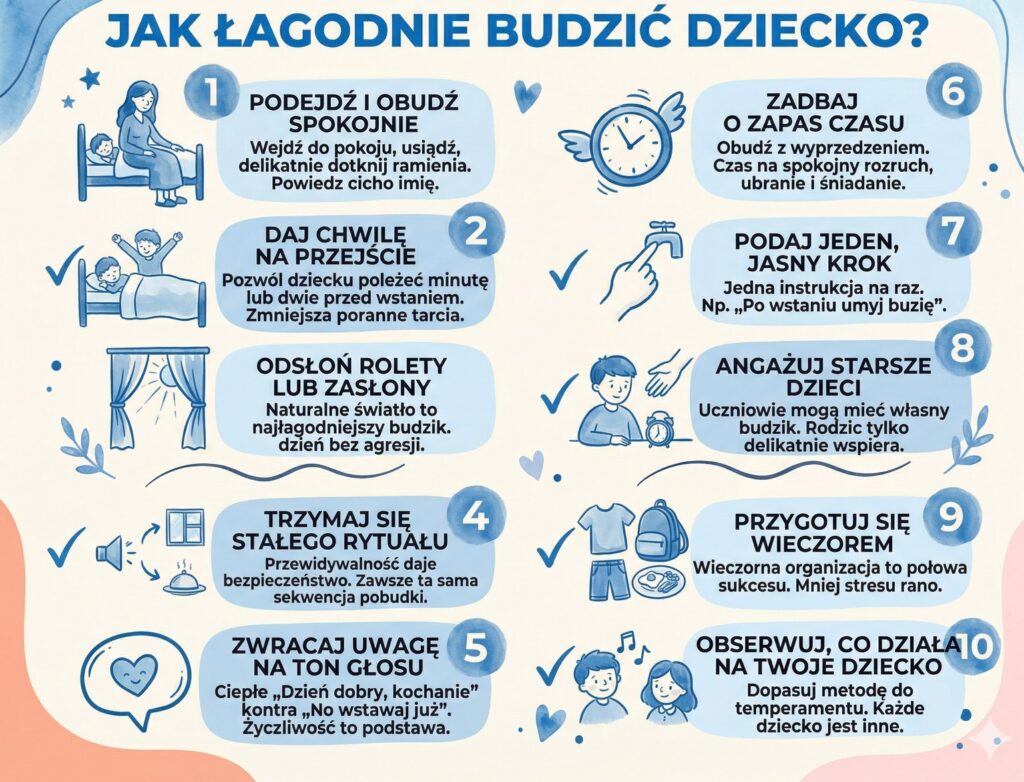 jak budzić dziecko