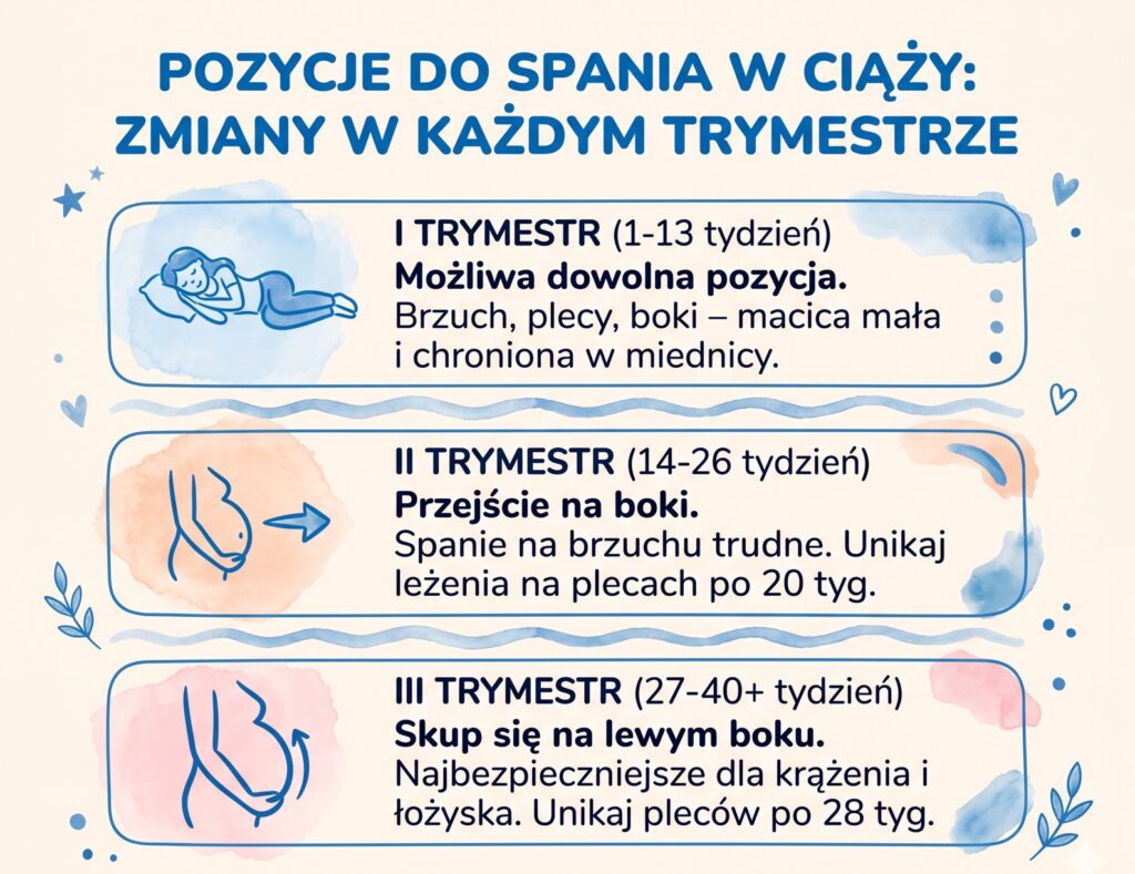 jak spać w ciąży