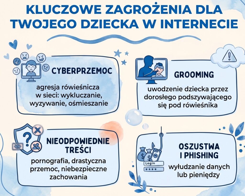 zagrozenia dla dziecka w internecie