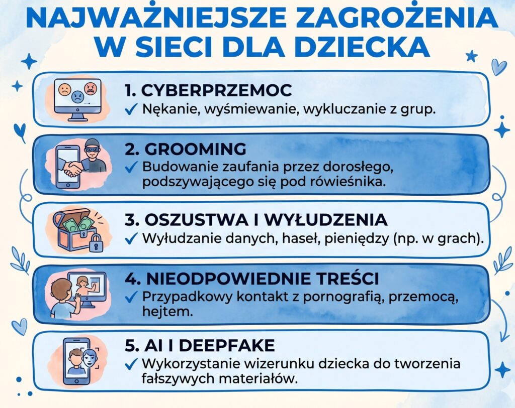 zagrozenia w sieci dla dziecka