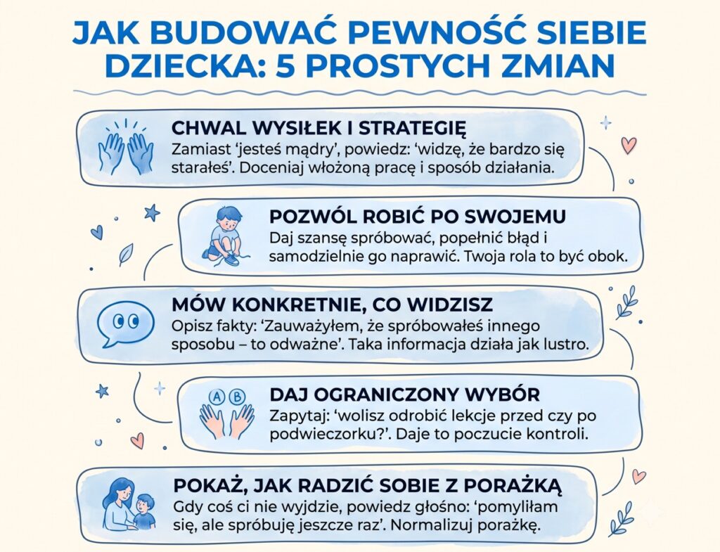 pewnosc siebie dziecka
