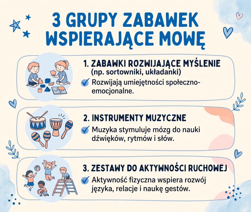 zabawki a rozwoj mowy dziecka