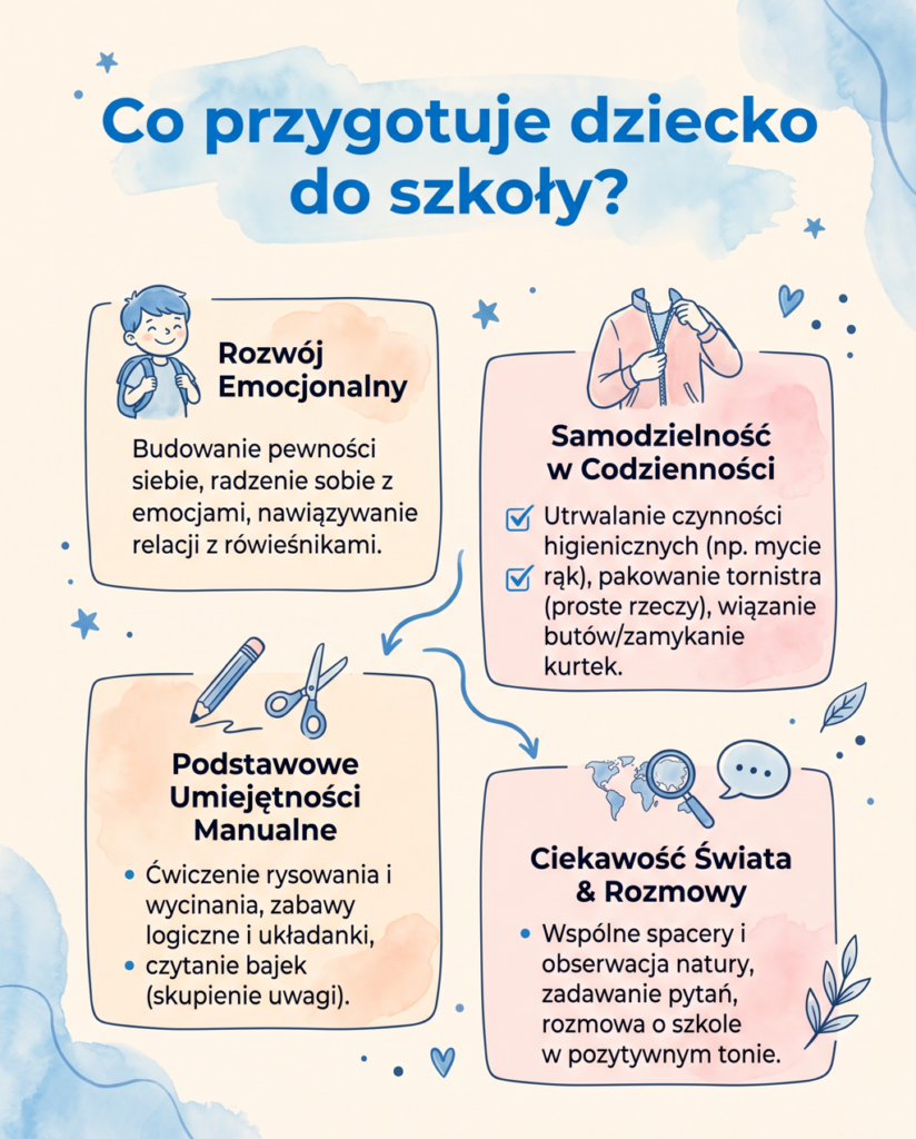 co przygotuje dziecko do szkoly
